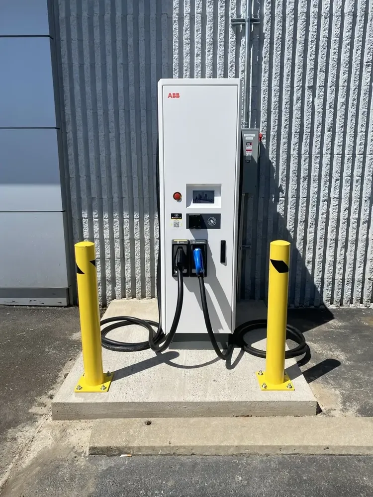 ABB EV Supercharger installation work - Work completed by Mills Electric Co.
