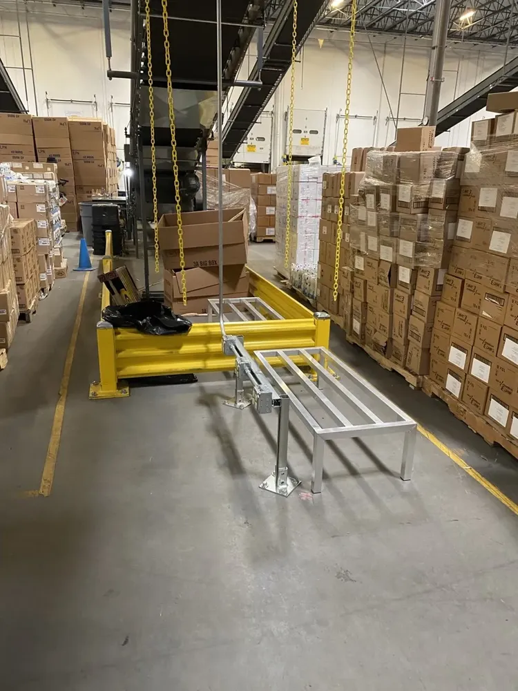 Industrial warehouse heavy-duty forklift fast-charging station setup - Work completed by Mills Electric Co.