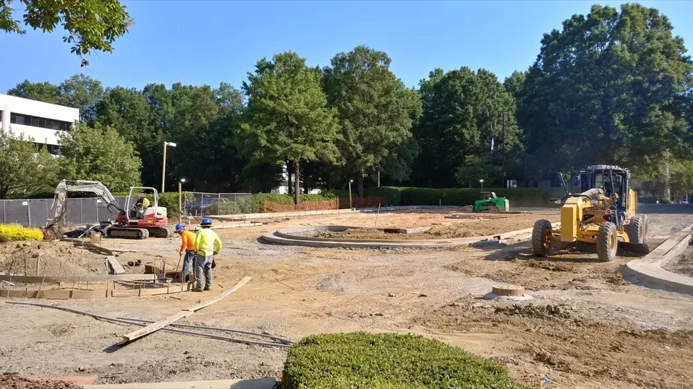 Commercial electrical underground trenches, feeders, and utility transformer connections - Work completed by Mills Electric Co.